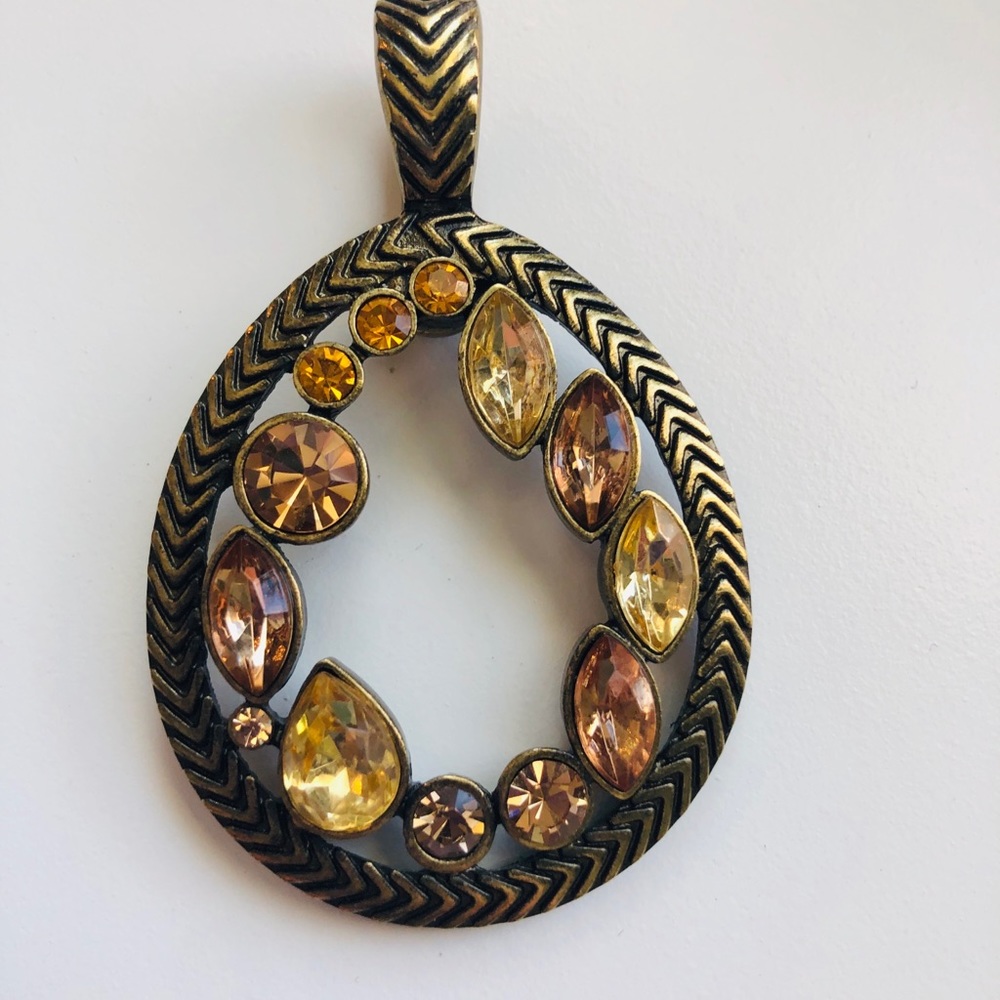 Premier Designs matte brass enhancer